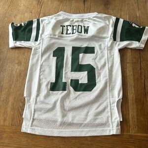 New York Jets, Tim Tebow jersey boys youth size small on field Reebok NFL